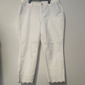 Talbots White Cropped Jeans